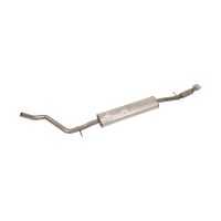 Middle exhaust pipe with flexible pipe and central silencer
