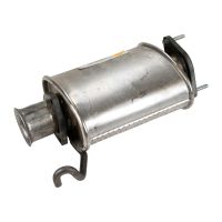 Exhaust muffler centre rear cat.