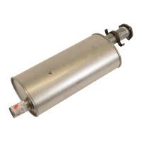 Muffler front rear single