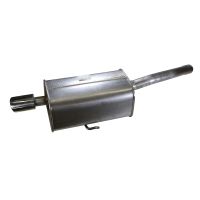 Exhaust muffler rear