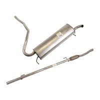 Exhaust system from cat. complete