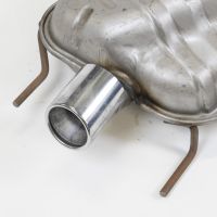 Exhaust muffler rear