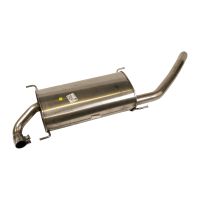 Muffler complete with tailpipe 57-58 Ø inside