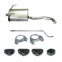 Exhaust system complete from 2 cat.