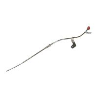 Oil dipstick with guide, oil dipstick