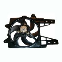 Radiator fan frame with motor