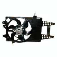 Radiator fan frame with motor