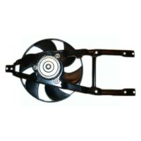 Radiator fan frame with motor - air-conditioning