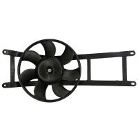 Radiator fan frame with motor