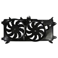 Radiator fan frame with motor + air-conditioning