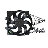 Radiator fan frame original with motor without air-conditioning