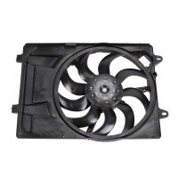 Radiator fan frame with motor without air-conditioning