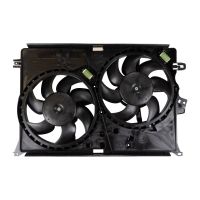 Radiator fan frame with motor