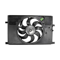 Radiator fan frame with motor