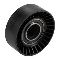 Flat belt guide pulley