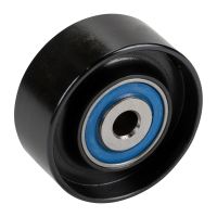 Flat belt tension pulley