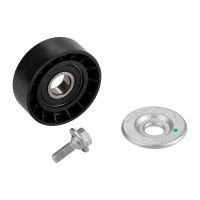 Flat belt pulley without air-conditioning