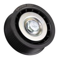 Flat belt tension pulley