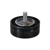 Flat belt tension pulley