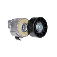 Flat belt pulley tensioner