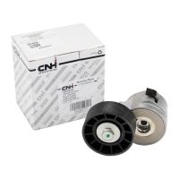 Flat belt pulley tensioner