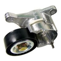 Flat belt tension pulley