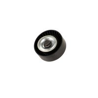 Flat belt pulley with air-conditioning