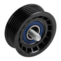 Flat belt guide / lead pulley