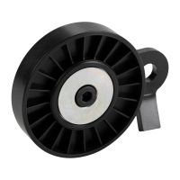 Flat belt tension pulley air-conditioning