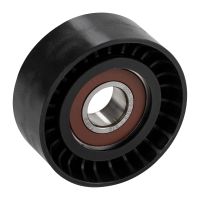 Flat belt tension pulley