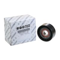 Flat belt tension pulley