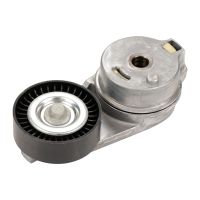 Flat belt tension pulley