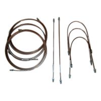 Brake pipe set without ABS