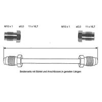 Brake pipe 115 mm 10 x 1