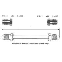 Brake pipe 140 mm 10 x 1