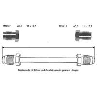Brake pipe 180 mm 10 x 1
