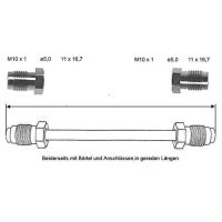 Brake pipe 340 mm 10 x 1