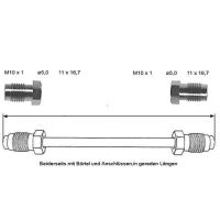 Brake pipe 360 mm 10 x 1