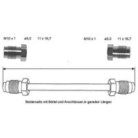 Brake pipe 480 mm rear left