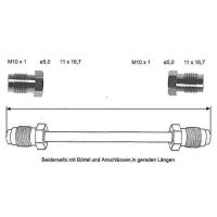 Brake pipe 510 mm 10 x 1