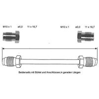 Brake pipe 540 mm 10 x 1