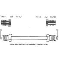 Brake pipe 860 mm 10 x 1