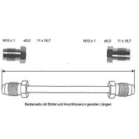 Brake pipe 1150 mm front left