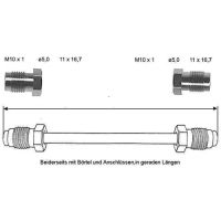 Brake pipe 1300 mm 10 x 1