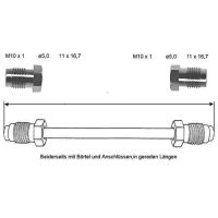 Brake pipe 1760 mm 10 x 1