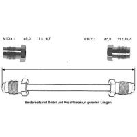 Brake pipe 2350 mm 10 x 1