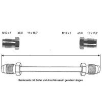 Brake pipe 2550 mm front to rear
