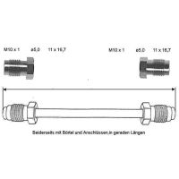 Brake pipe 2600 mm rear left centre