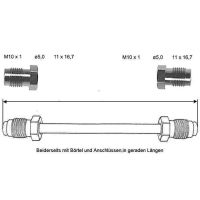 Brake pipe 2850 mm 10 x 1