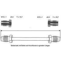 Brake pipe 3000 mm 10 x 1